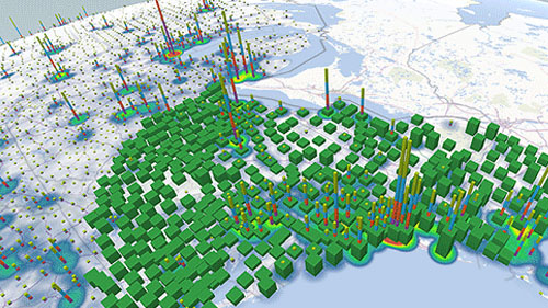 Imagine combining geo aggregations with stats aggregations to produce something similar to this